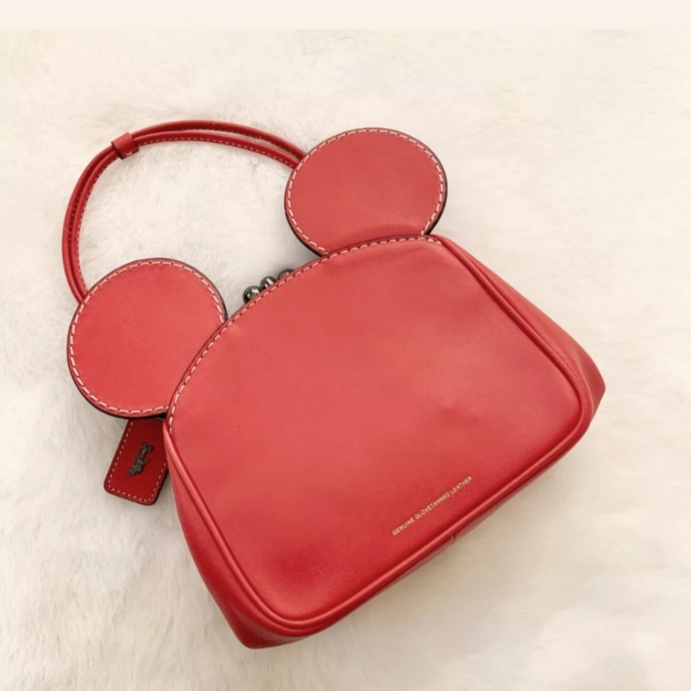Limited edition Mickey coach kisslock handbag